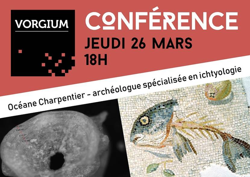 Affiche de la conférence Sauce et salaisons de poissons en Bretagne romaine à Vorgium