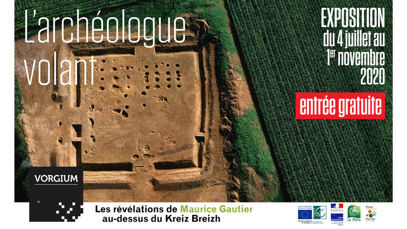 L'archéologue volant, exposition de l'été 2020 à Vorgium