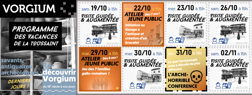 Programme des vacances de la Toussaint à Vorgium, Carhaix ! 